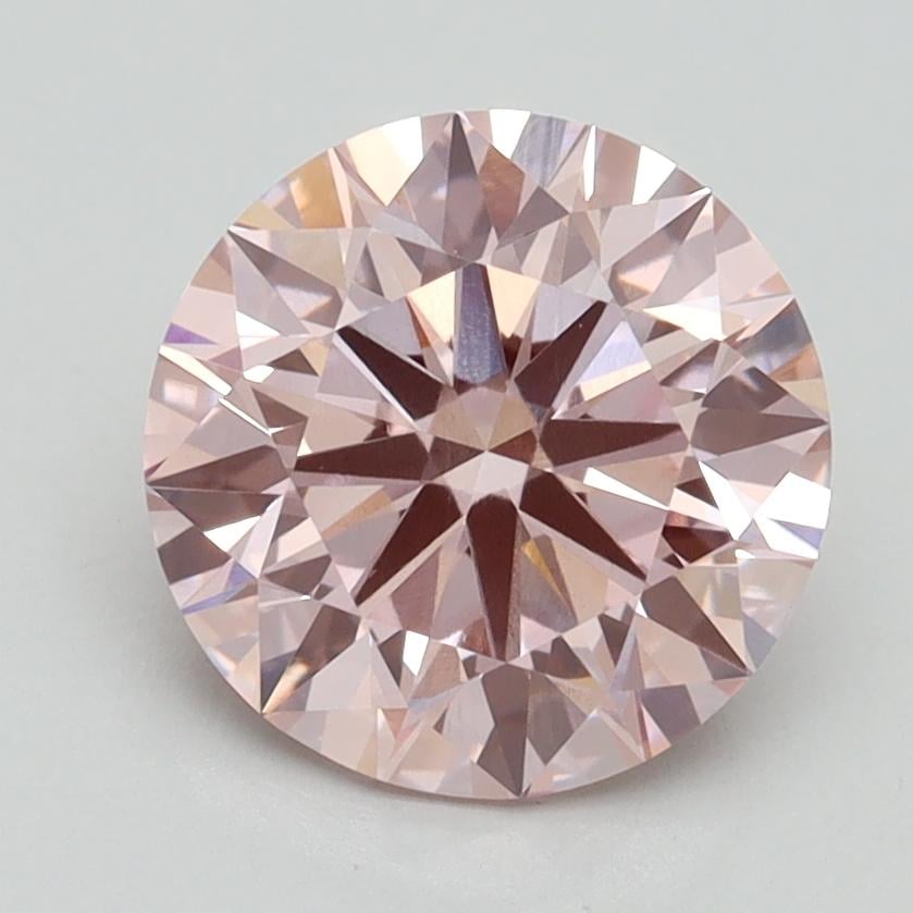 2.30 Ct. Fancy Intense Pink Round Lab Grown Diamond