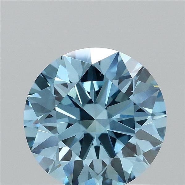 1.03 Ct. Fancy Vivid  Blue Round Lab Grown Diamond
