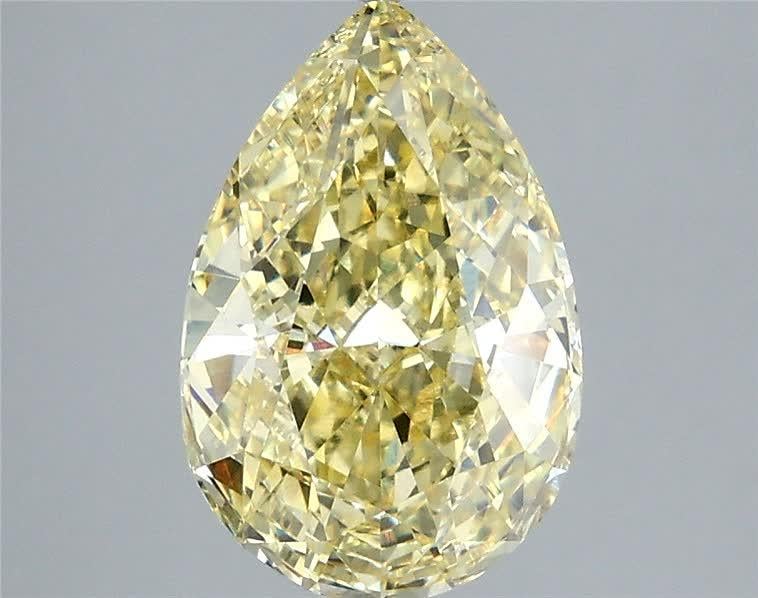 3.53 Ct. Fancy Yellow Pear Lab Grown Diamond
