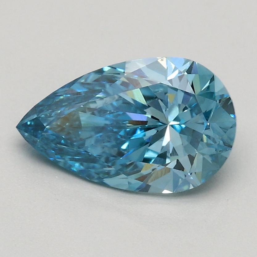 1.00 Ct. Fancy Vivid Blue Pear Lab Grown Diamond