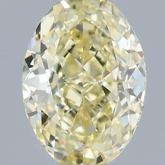 1.07 Ct. Fancy Yellow Oval Lab Grown Diamond