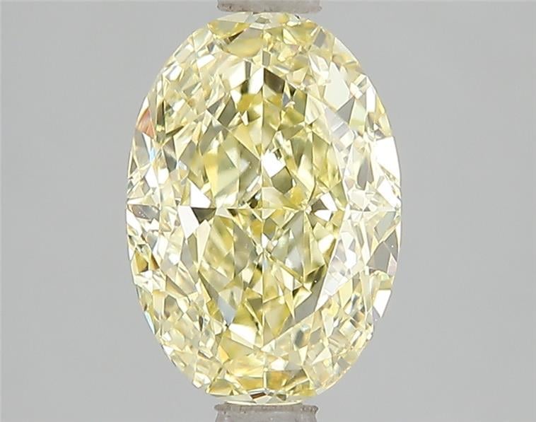 2.50 Ct. Fancy Vivid Yellow Oval Lab Grown Diamond