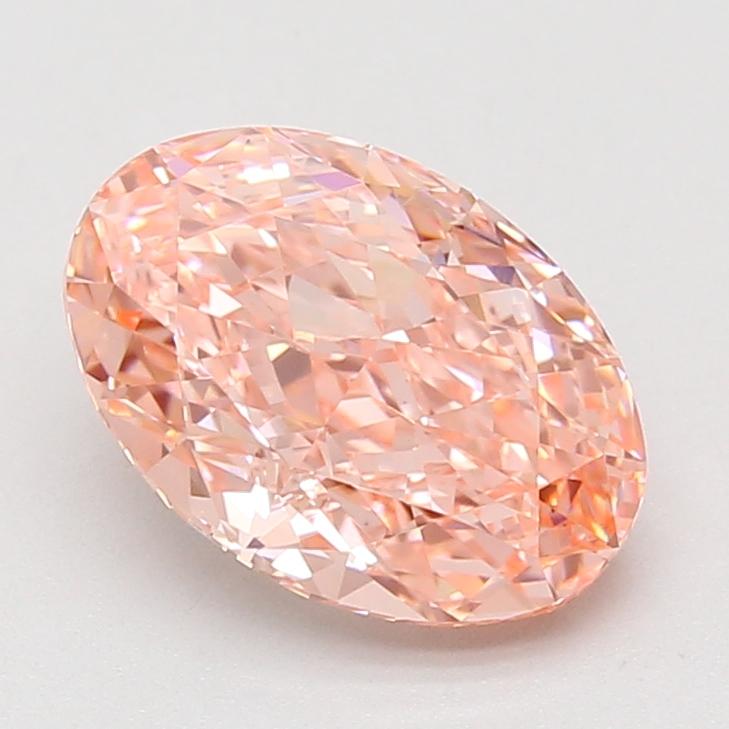 3.04 Ct. Fancy Vivid Pink Oval Lab Grown Diamond