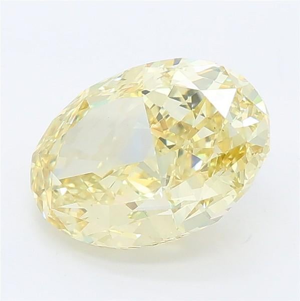 2.58 Ct. Fancy Intense Yellow Oval Lab Grown Diamond