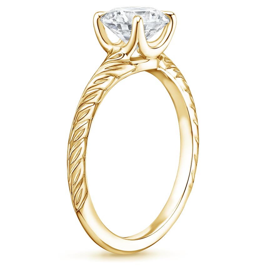18K Yellow Gold Canela Ring, large side view