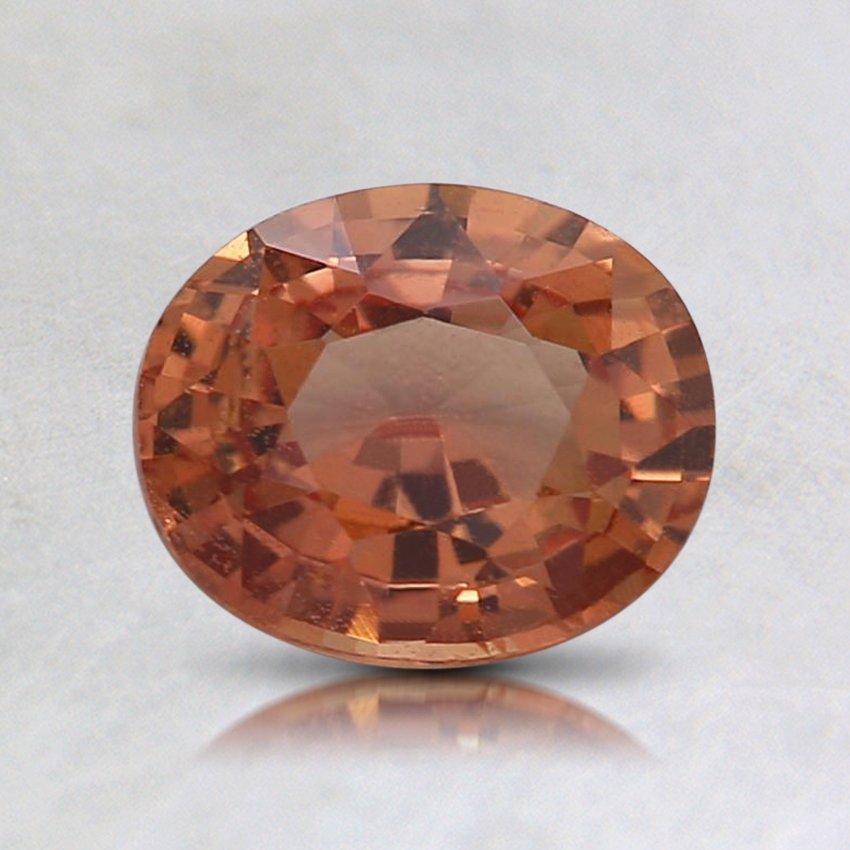7x6mm Premium Orange Oval Sapphire
