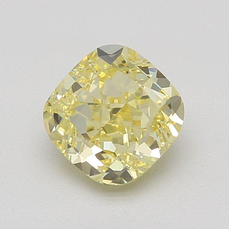1.01 Ct. Fancy Intense Yellow Cushion Diamond