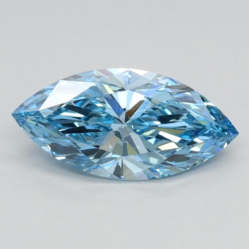 0.75 Ct. Fancy Vivid Blue Marquise Lab Grown Diamond