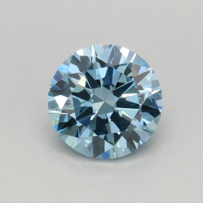 0.37 Ct. Fancy Vivid Blue Round Lab Grown Diamond