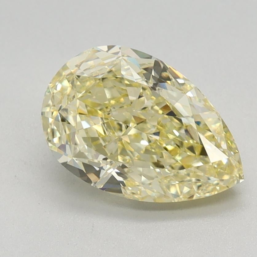 1.37 Ct. Fancy Intense Yellow Pear Lab Grown Diamond