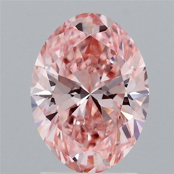 2.02 Ct. Fancy Vivid Pink Oval Lab Grown Diamond
