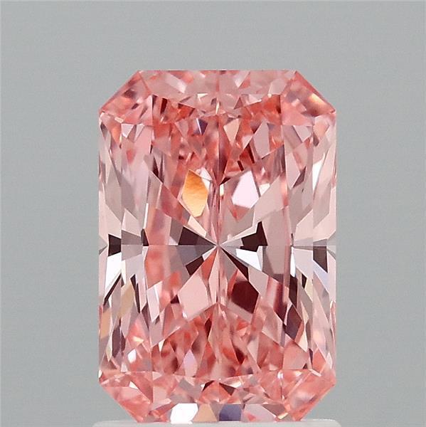 1.55 Ct. Fancy Vivid Pink Radiant Lab Grown Diamond