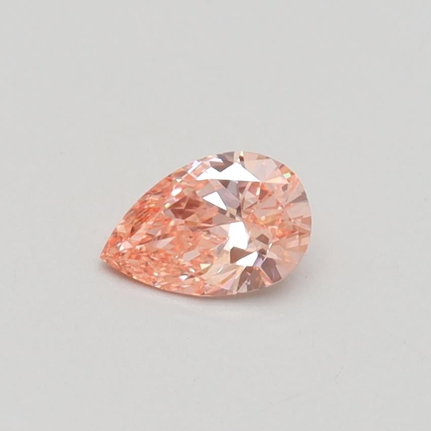 0.33 Ct. Fancy Intense Pink Pear Lab Grown Diamond