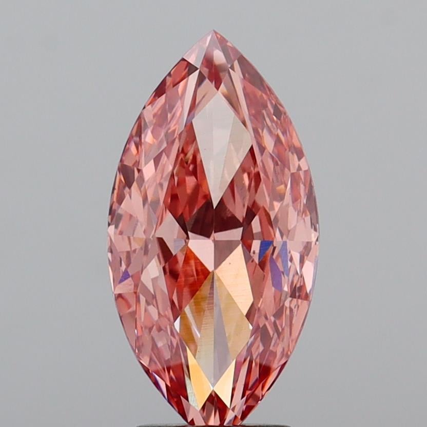 5.16 Ct. Fancy Vivid  Pink Marquise Lab Grown Diamond
