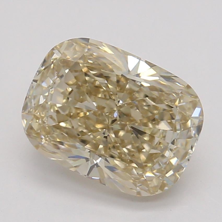 1.02 Ct. Fancy Light Yellowish Brown Cushion Diamond