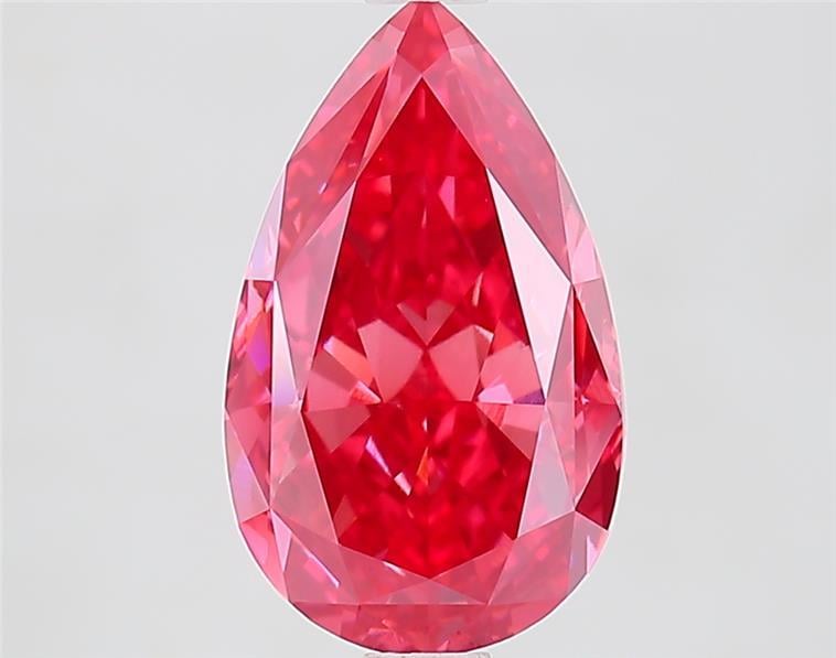 3.02 Ct. Fancy Vivid Pink Pear Lab Grown Diamond