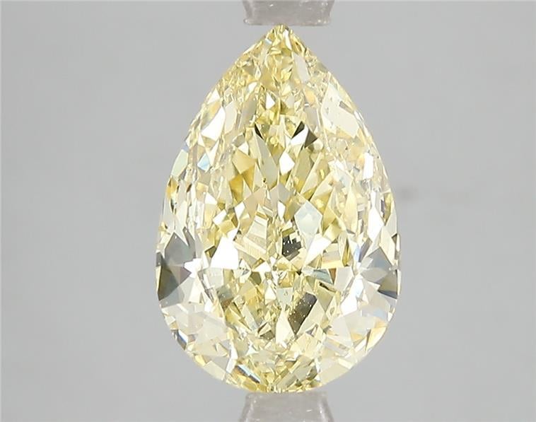3.02 Ct. Fancy Intense Yellow Pear Lab Grown Diamond