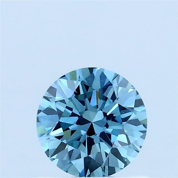 0.57 Ct. Fancy Blue Round Lab Grown Diamond