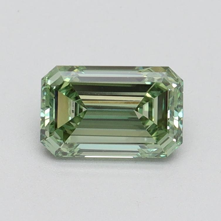 0.77 Ct. Fancy Intense Green Emerald Lab Grown Diamond