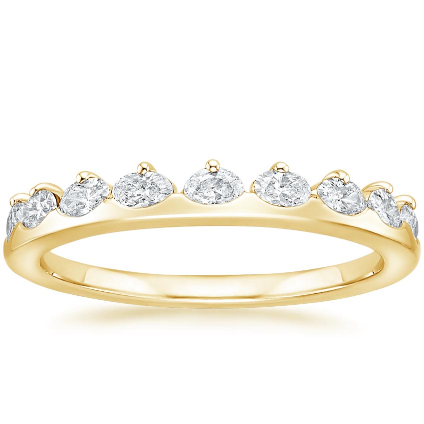 Yellow Gold Marée Diamond Ring - Brilliant Earth