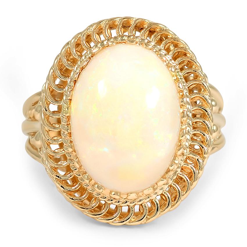 Retro Opal Cocktail Ring