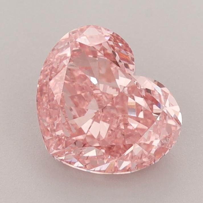1.57 Ct. Fancy Vivid  Pink Heart Lab Grown Diamond