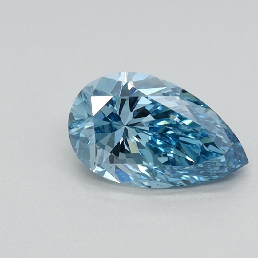 0.58 Ct. Fancy Vivid Blue Pear Lab Grown Diamond