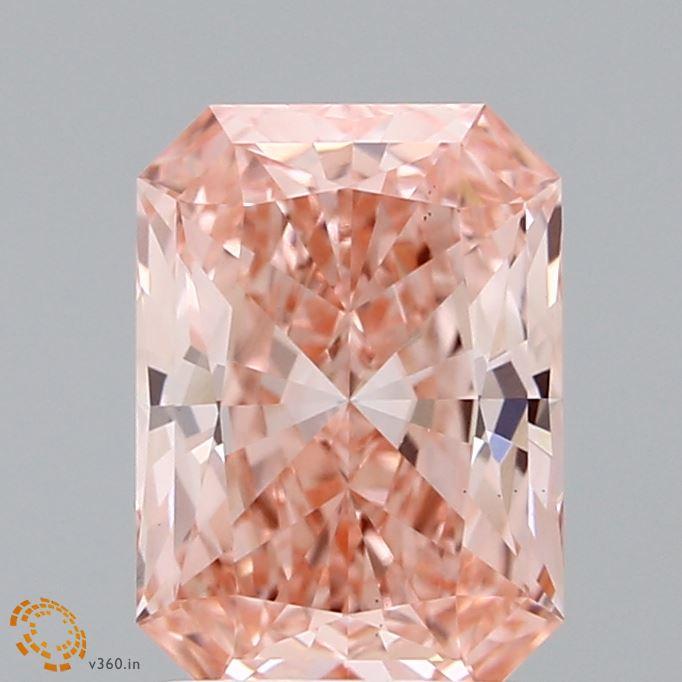 1.93 Ct. Fancy Vivid Pink Radiant Lab Grown Diamond