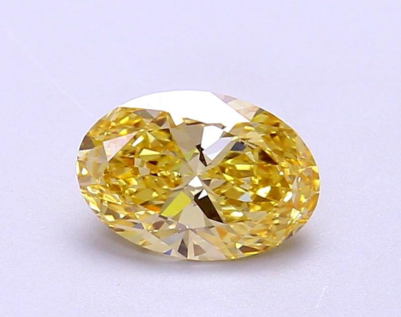 1.13 Ct. Fancy Intense Yellow Oval Lab Grown Diamond