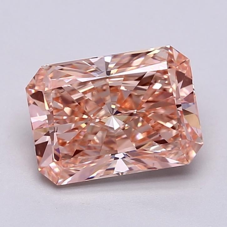 2.97 Ct. Fancy Vivid  Pink Radiant Lab Grown Diamond