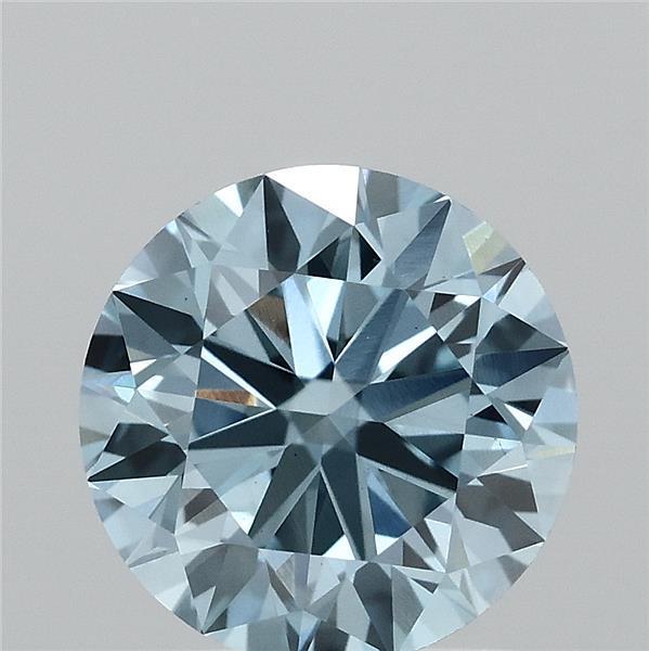1.50 Ct. Fancy Vivid Blue Round Lab Grown Diamond