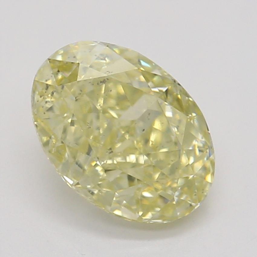 0.73 Ct. Fancy Yellow Oval Diamond