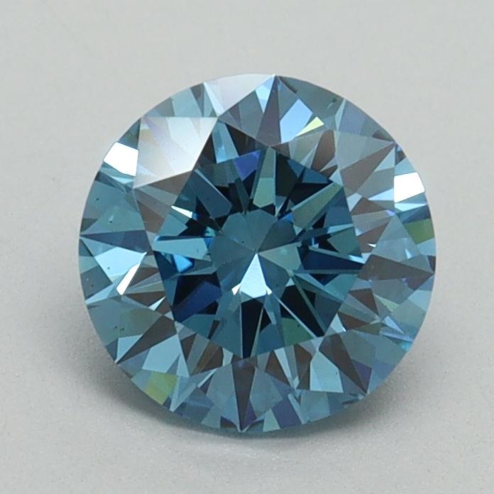 1.16 Ct. Fancy Vivid Blue Round Lab Grown Diamond