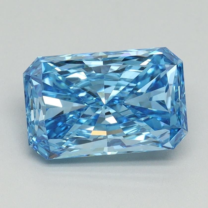1.50 Ct. Fancy Vivid Blue Radiant Lab Grown Diamond