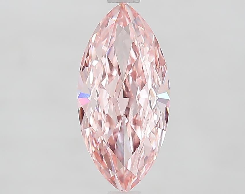 2.10 Ct. Fancy Vivid Pink Marquise Lab Grown Diamond