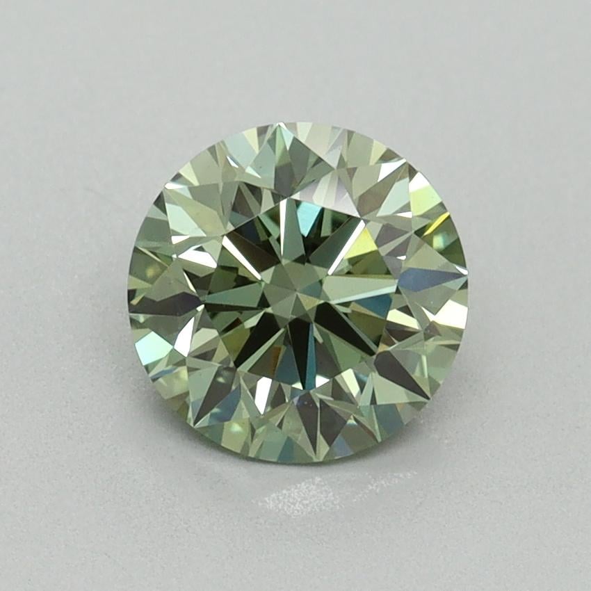 1.20 Ct. Fancy Vivid Green Round Lab Grown Diamond