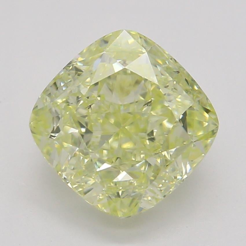 1.53 Ct. Fancy Light Yellow Cushion Diamond