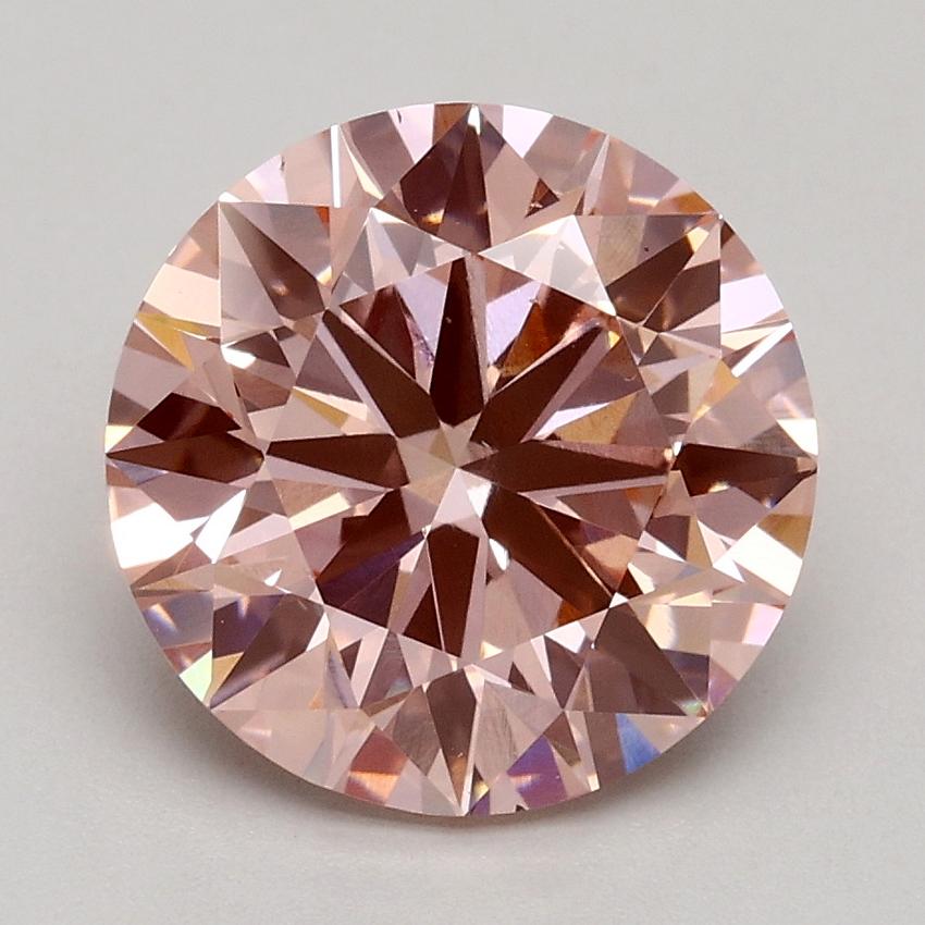 2.50 Ct. Fancy Pink Round Lab Grown Diamond