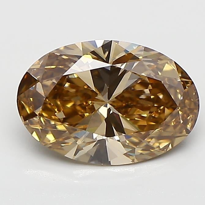 1.26 Ct. Fancy  Brown Oval Lab Grown Diamond