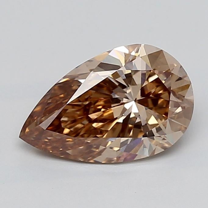 2.02 Ct. Light  Brown Pear Lab Grown Diamond