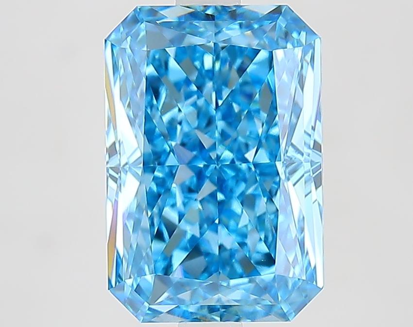 4.03 Ct. Fancy Blue Radiant Lab Grown Diamond