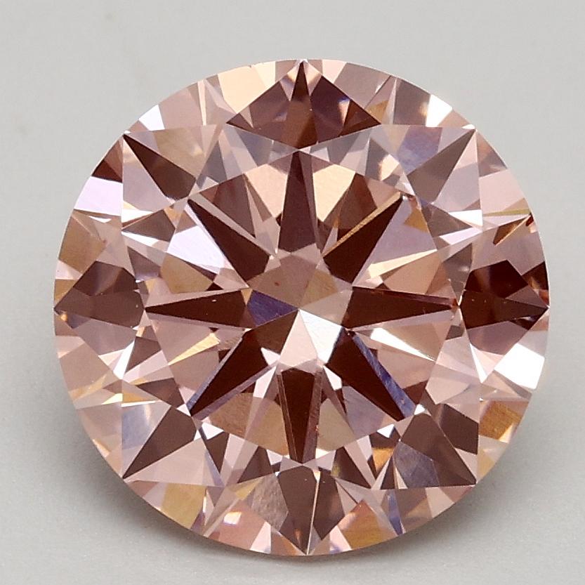 2.30 Ct. Fancy Intense Pink Round Lab Grown Diamond