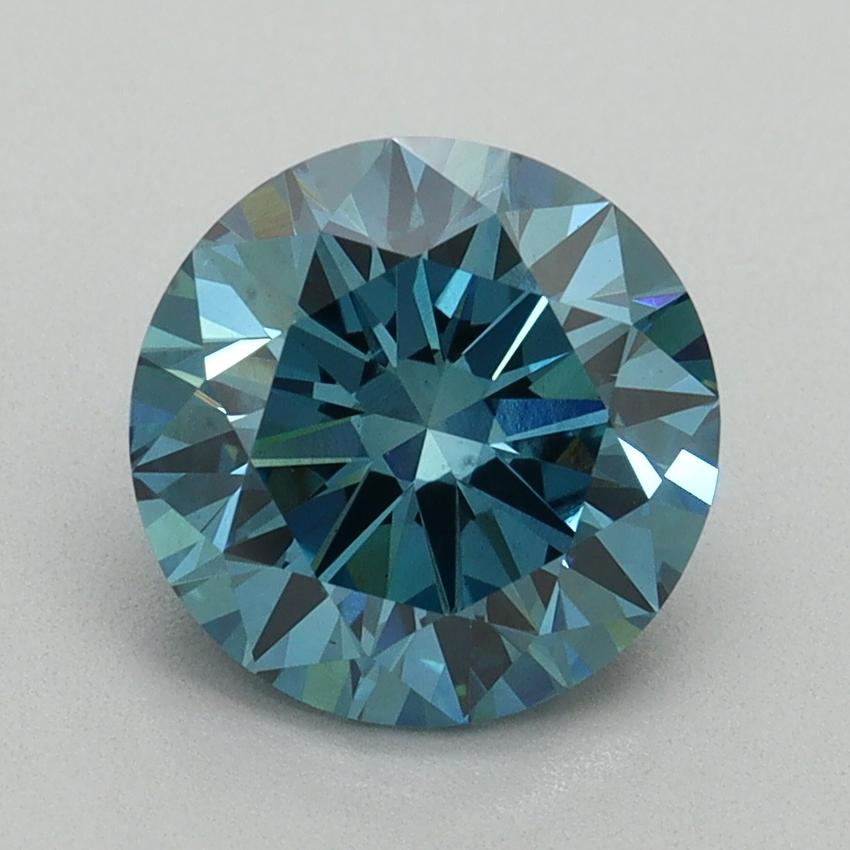 2.13 Ct. Fancy Vivid Blue Round Lab Grown Diamond