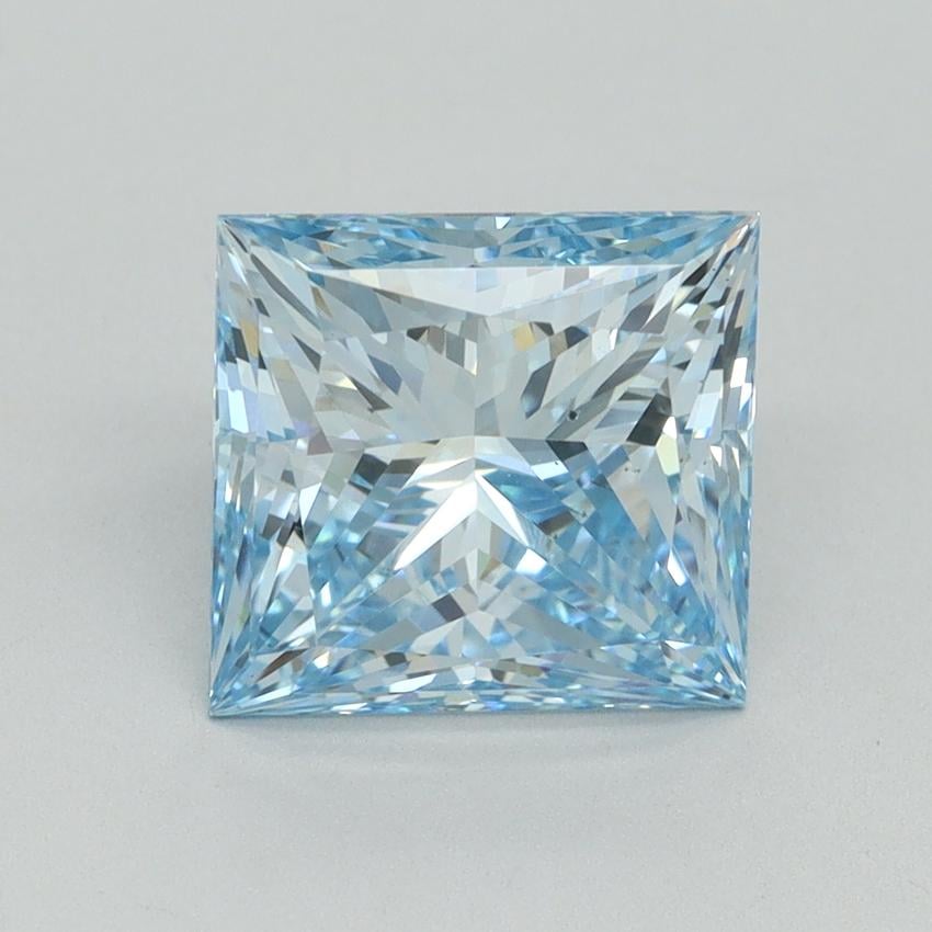 3.32 Ct. Fancy Intense Blue Princess Lab Grown Diamond