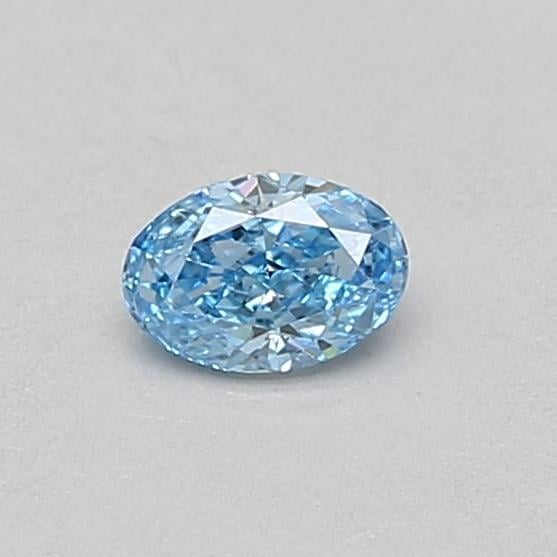 0.31 Ct. Fancy Vivid Blue Oval Lab Grown Diamond