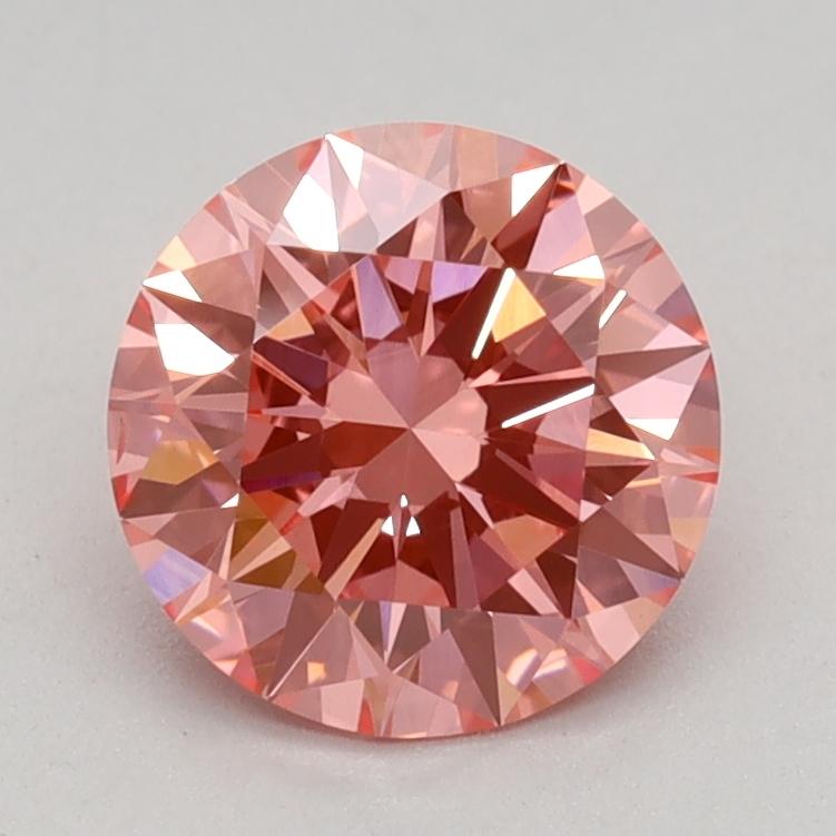 1.01 Ct. Fancy Vivid Pink Round Lab Grown Diamond