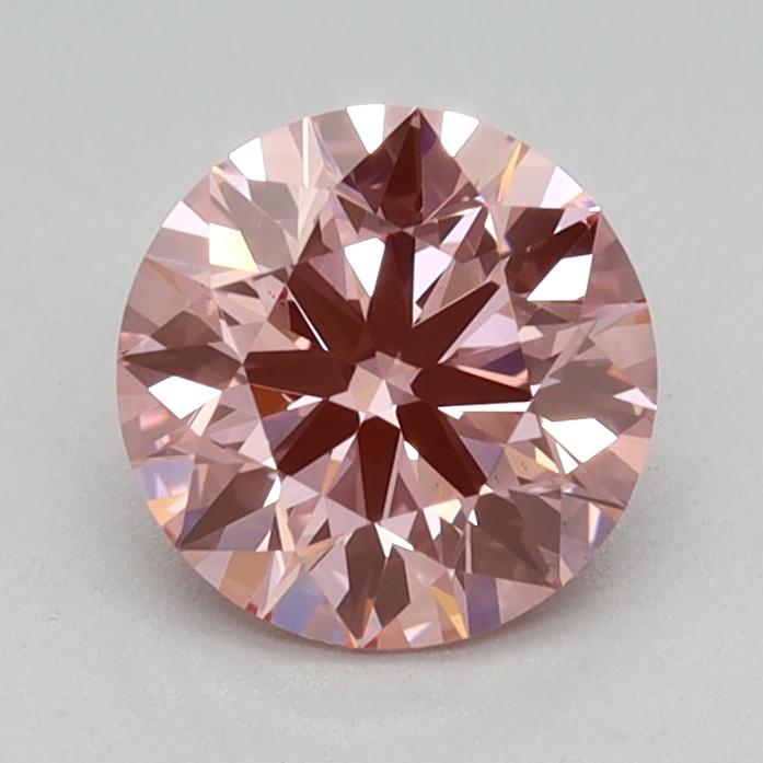 0.75 Ct. Fancy Vivid Pink Round Lab Grown Diamond