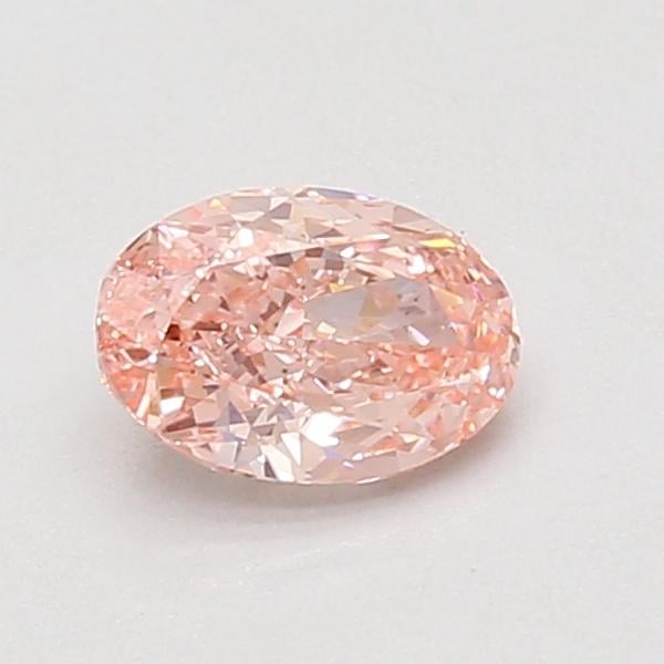 0.76 Ct. Fancy Vivid Pink Oval Lab Grown Diamond