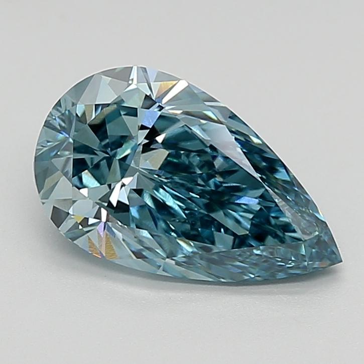 2.51 Ct. Fancy Vivid  Blue Pear Lab Grown Diamond