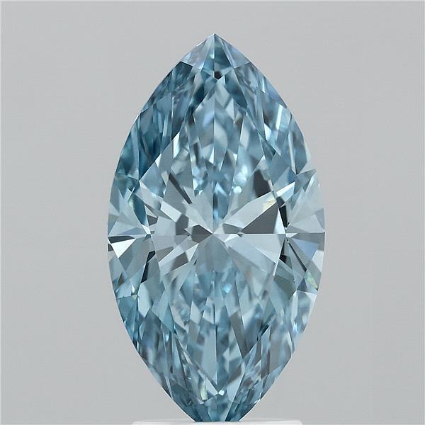 3.01 Ct. Fancy Vivid Blue Marquise Lab Grown Diamond